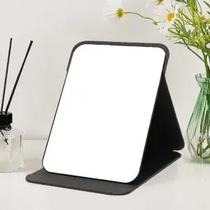 여행 인테리어 거울 대 블랙 직장인 탁자 탁상 접이식 17cmX25cm