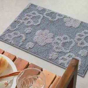 부드러운 디자인 러그 욕실 현관 발매트 고양이발자국 40x60 WFIROAI