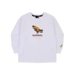 [캉골키즈]그래픽 포인트 롱 슬리브 티셔츠 SA 0210 화이트