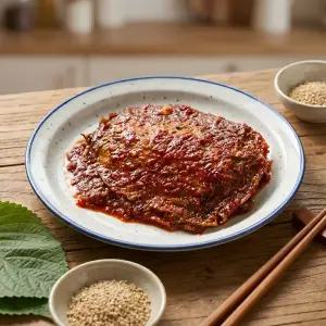 수제 경상도 전통식 단풍콩잎 장아찌 양념콩잎 별미 맛있는반찬