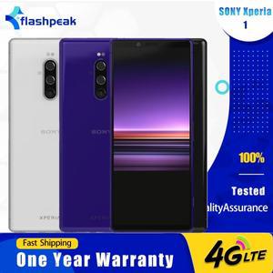 오리지널 소니 엑스페리아 1 XZ4 802SO 4G LTE 모바일 폰 6GB+64GB NFC 지문인식 6.5인치 12MP+8MP 스냅드