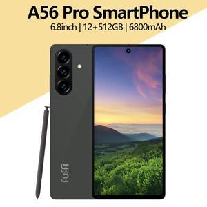 글로벌 버전 A56 Pro 스마트폰 안드로이드, 6.8인치, 12GB 램, 512GB ROM, 듀얼 SIM, 휴대폰, 구글 플레이