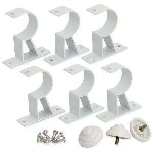 [콩심팥심]민광 1+1 알미늄 커튼브라켓 (화이트 K352) 커텐봉 링