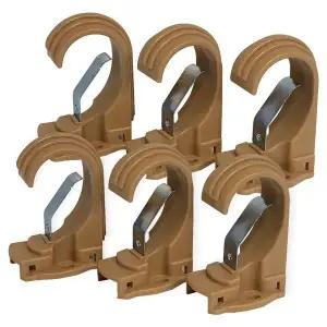 [콩심팥심]민광 1+1 커튼브라켓 (브라운35mm) K-349 커텐봉 링