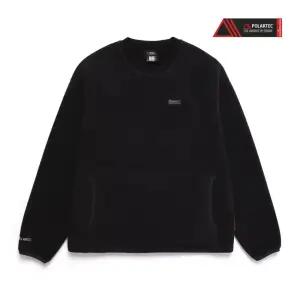 내셔널지오그래픽 N244USW220 나오스 플리스 맨투맨 CARBON BLACK