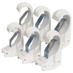 [알티피아]라이프 1+1 커튼브라켓 (화이트25mm) K347 커텐봉 링