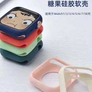 애플 워치 케이스 44mm 40mm 45mm 41mm 38mm 액세서리 실리콘 범퍼 쉘 프로텍터 iWatch 시리즈 SE 3 4 5 6