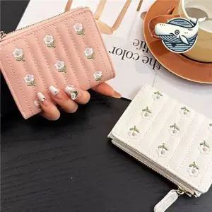 꽃자수 디자인 다용도 지갑 여성용 카드 명함 여자명함지갑 교통카드지갑 카드포켓