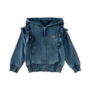 [루즈페](강남점) 데님프릴후드집업 (76119-201-01)