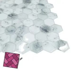 스티커타일 516 회색벌집 리폼타일 DIY타일스티커