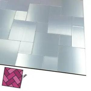 두꺼운 월타일스티커 WJ01 메탈사각 포인트타일