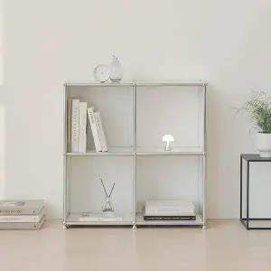 포스트모던 발렌 2X2 미드센츄리 미니 책장 800 2단 C3