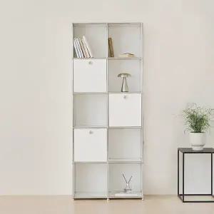 포스트모던 발렌 2X5 미드센츄리 모듈 책장 800 5단 C3 (3도어)