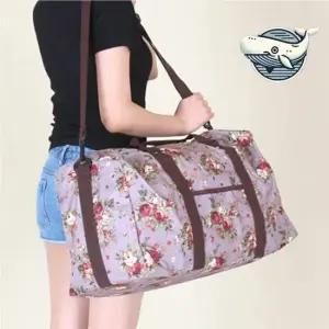 여행 필수 플라워 패턴 큰 수납 보스턴백 여성백팩 여성가죽백팩 여성캐주얼백팩