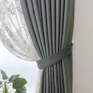 [지나송]리시안 암막커튼+코디커튼+커튼봉(슈퍼와이드형)