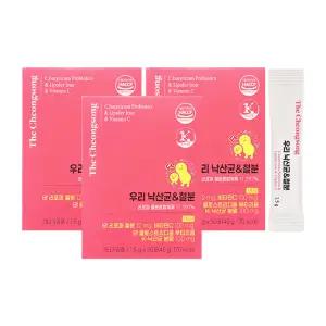 더청송 우리 낙산균&철분 1.5g x 30포 3개 리포퍼 철분 비타민C 클로스트리디움