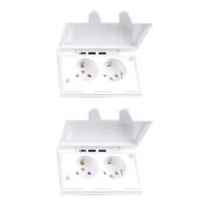 2구 콘센트 커버덮개 2개 가로 욕실 방수 벽가리개