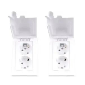 2구 콘센트커버 2개 세로 화장실 방우형 벽 220v 덮개