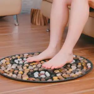 백세만세 천연 자연석 지압매트 원형패드 용천혈자극 맨발걷기 돌 지압