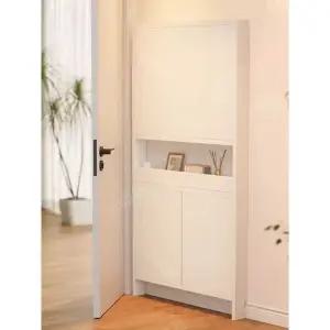 얇은 문뒤 수납장 선반 책장 좁은 얇은문뒤수납함 틈새 정리