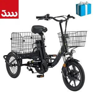 삼천리 2026 16 E-로드스타 성인 세발 삼륜전기 자전거 100% 완조립