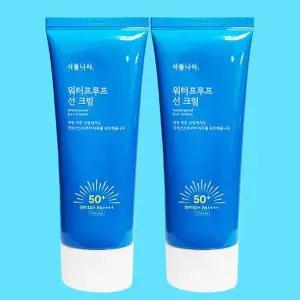 [셀러허브]식물나라 산소수 워터프루프 선크림 100ml(SPF50+) 1+1 x2SET (AD) (S33557860)
