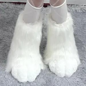 인형탈 신발 동물옷 고양이 퍼슈트 발 의상 인형극 공용사이즈 프리 빨간 분장 공연 하늘색