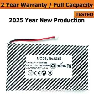 배터리 3.8V 3000mAh 오픈 콘솔 R36S R36H 게임기 교체용