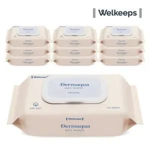 웰킵스 아기 물티슈 신생아 도톰한 오리지널 캡형 100매 10팩