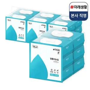 미래생활 자연수 물티슈 캡형 가정용 다용도 64매 6입 4팩