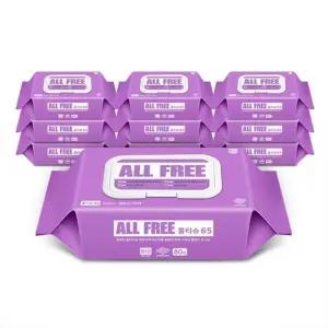 올프리 아기 물티슈 유아 어린이 온가족 캡형 80매 10개