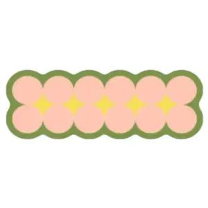 오레오 주방 발매트 규조토 라텍스 그린베이비핑크