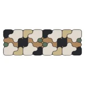 큐브 규조토 긴 발매트 물기흡수 푹신한 믹스옐로우