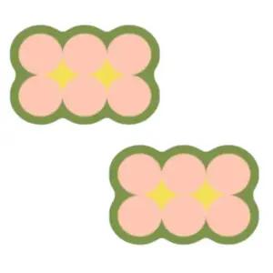 오레오 푹신한 발매트 규조토 침실 그린베이비핑크2P