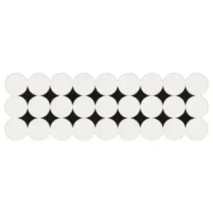 키츠네 주방매트 블랙화이트 규조토 발매트 물기흡수