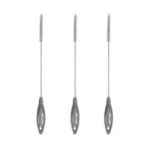 리에또 유아 젖꼭지 젖병솔 빨대 세척솔 그레이 3P