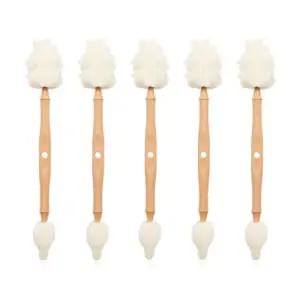 리에또 아기 젖병 젖꼭지 세척솔 폼브러쉬 브라운 5P