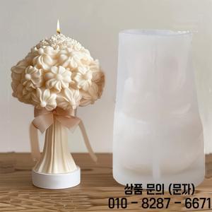 새로운 3D 장미 꽃다발 양초 실리콘 금형 국화 클러스터 수지 모란 석고 발렌타인 데이 선물