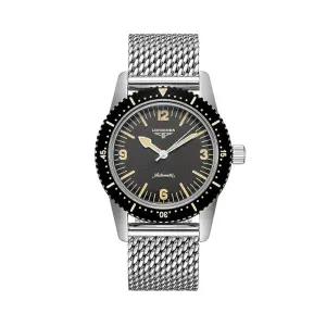 론진 L2.822.4.56.6 헤리티지 스킨 다이버 남성 메탈 오토매틱 42mm