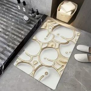 주방매트 욕실매트 보송보송 3D 착시 발매트 아트