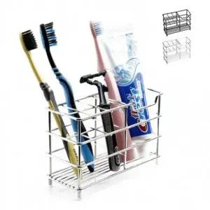 욕실 스텐 칫솔 치약 꽂이 6구 걸이 거치대 보관 홀더 케이스 칫솔통 수납 화장실