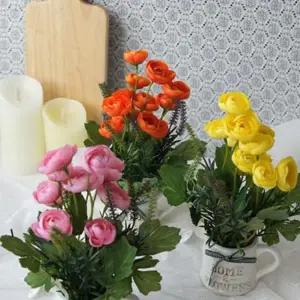 플라워 조화화분 장식 미니어처 블룸로즈 화분