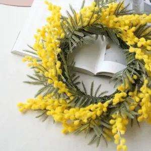 리스 비비드 벽걸이 데코 조화 뽀송 가랜드 플라워