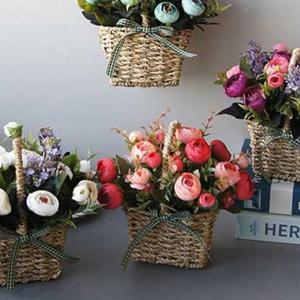 쉐비로즈 인테리어 플라워 바구니 장식 조화바구니