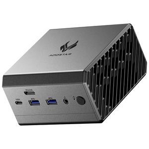 AOOSTAR 미니 PC GT37 AMD RYZEN AI 9 HX-370(최대 5.1GHZ), 32GB LPDDR5X (8000MHZ) 1TB PCIE 4.0 SSD 게이밍 컴퓨터, 트리플 스크린, WI-FI 7, 2.5G*2, USB4+OCULINK