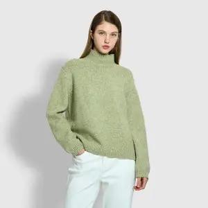 JAJU 25F/W 여 울 블렌디드 보카시 터틀넥 니트 J1154020101160218