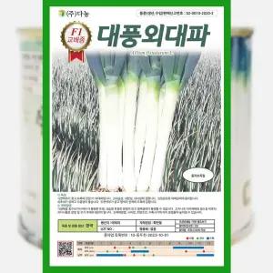 대파 씨앗 대풍 외대파 400g 채소 야채 대파씨 종자