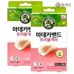 동국제약 마데카 트러블케어 스팟형 84매입(x2개) 원형 얼굴상처 피부진정 여드름 스팟 메디패치(+보관용 공지퍼팩 동봉)