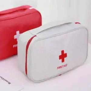 [셀러에이드]비상용 차량 파우치 그레이 구급상자 필수품