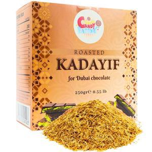 250그램 바삭한 들어 구운 필로 초콜릿에 있는 슈레드 바로 카다이프 도우, 카다이프, & 두바이 로스팅 (카타이피) 8.8온스 페이스트리 사용할 수 박스에